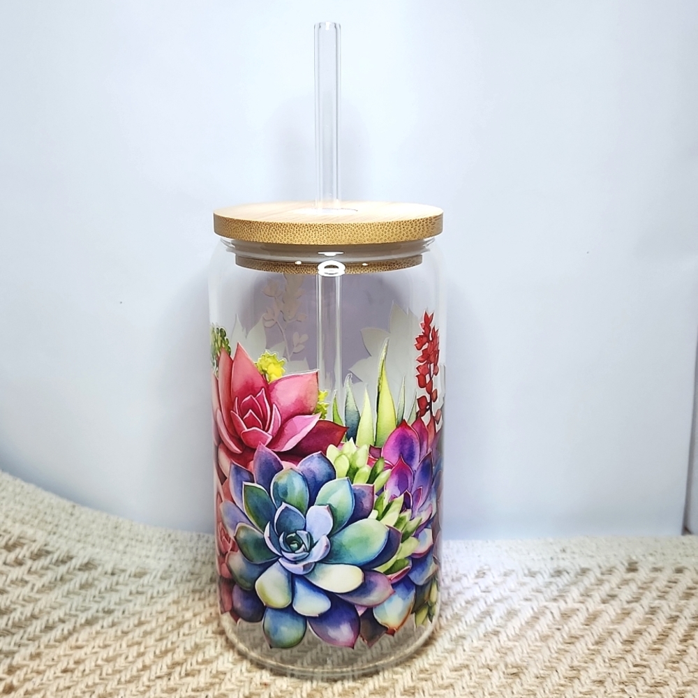 Iced coffee glass
